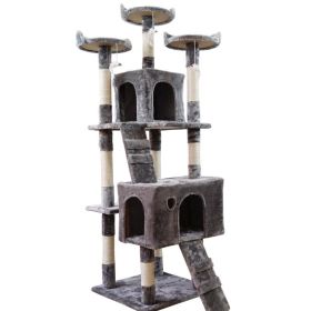 Large Cat Tree Cat Climbing Frame Integrated Jumping Platform Sisal Column