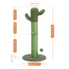 Large Cactus Cat Scratching Post with Natural Sisal Ropes, Cat Scratcher for Cats and Kittens Green