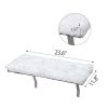 Cat Window Perch, Wall-mounted Cat Seat with Soft Cushion and Supporting Feet, White