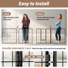 Dog Playpen Indoor Outdoor, 32" Height 8 Panels Fence with Anti-Rust Coating, Metal Heavy Portable Foldable Dog Pen for Large, Medium Small Dogs RV Ya