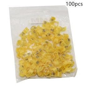 Bird foot ring split ring (Option: Yellow-4.5MM-100pcs)