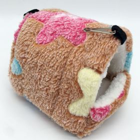 Hamster warm sleeping bag nest (Option: Brown-14x12cm)