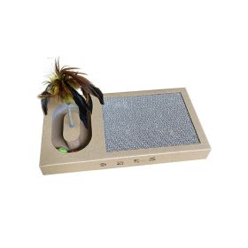 Pet Cat Toy Corrugated Paper Grinding Claw Board (Option: Type A Small Size)