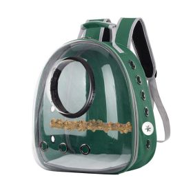 Pet bag Starling Parrot Outing Portable Bag Multifunctional (Color: Green)