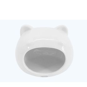 Sleeping SmallHouse Hamster House Sleeping Nest Ceramic Hest Squirrel House (Option: Chubby fat white)