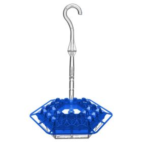 Hanging Red Hexagonal Hummingbird Feeder With Hook (Color: Blue)