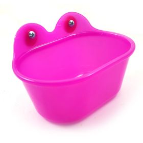 Small Parrot Peony Tiger Skin Bath Basin Food Bowl Food Box (Option: Oval bathtubfuchsia)