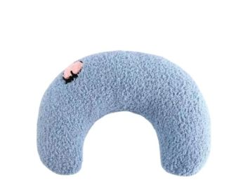 Cat U-shaped Pillow And Dog Protect Cervical Spine (Option: Blue peaches)