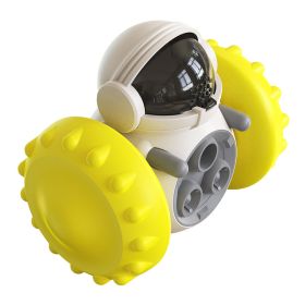 Leakage Food Feeder Tumbler Ball Balance Car Dog Toy (Option: Yellow Bobby Car)