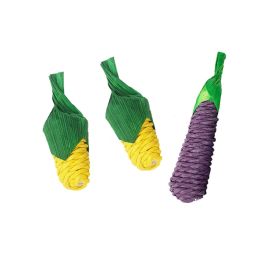 Hamster Toys Rabbit Molar Supplies Carrots (Option: Eggplant 14cm)