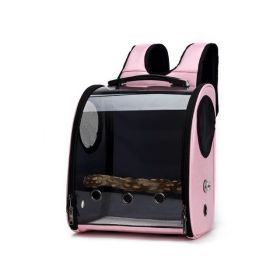 Foldable porous and breathable pet bag (Color: Pink)