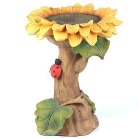 Cute Squirrel Bird Feeder For Garden Decoration (Option: Sunflowers)