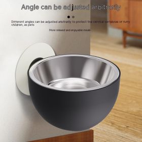 Magnetic Pet Bowl Cat Feeder Dog Foodbowl Pet Products (Color: Black)