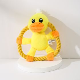 Pet Toy Pig Duck Bear Dog Throwing Toy (Option: Yellow duck)