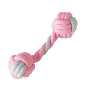 Cotton Rope Dog Chew Toy Pet Small Dog Toy Teeth Clean (Option: Dumbbell ball)