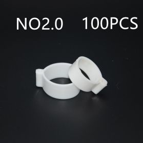 100 PCS The Chicken Foot Ring (Option: 2.5White 100PCS)