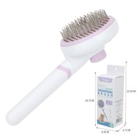 Pet Comb Float Hair Cleaning Needle (Option: Purple Thick Needle-Pet Comb)