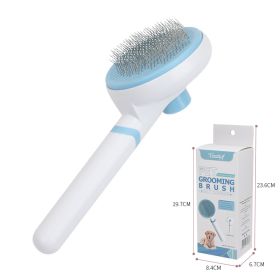 Pet Comb Float Hair Cleaning Needle (Option: Blue Thin Needle-Pet Comb)