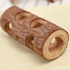 Hamster Solid Wood Pipe Bird Platform Rabbit Molar Dogs And Cats Toy Tree Tube (Option: 20cm)