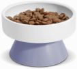 Cat Ceramic Raised Food Bowls, Elevated Pet Dish Feeder, Protect Pet's Spine, for Dog Kitty Puppy Pets Bowl, Tower Shaped Ceramic Pet Cats Food Bowl