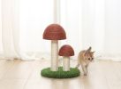 Cat Scratching Post Mushroom, Mini Tower Cat Scratcher Small Cat Tree House Training Toys for Kittens & Small Animals, Scratchers for Indoor Cats