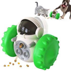 PawPartner Dog Tumbler Interactive Toys Increases Pet IQ Slow Feeder Labrador French Bulldog Swing Training Food Dispenser (Color: Green, Ships From: China)