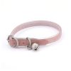 Pet Collar Kitten Collar Soft Leather Glittered PU Leather Material Pet Collar Adjustable Belt Collar