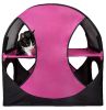 Pet Life Kitty-Play Obstacle Travel Collapsible Soft Folding Pet Cat House