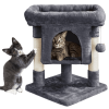 2-Level Cat Tree Kitten Condo House with Plush Perch