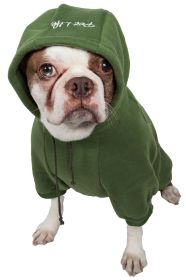 Fashion Plush Cotton Pet Hoodie Hooded Sweater (size: large)