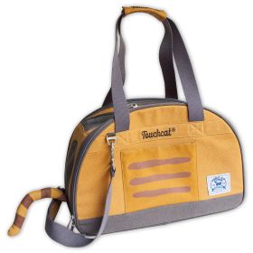 Touchcat 'Tote-Tails' Designer Airline Approved Collapsible Cat Carrier (Color: Yellow)