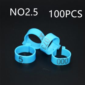 100 PCS The Chicken Foot Ring (Option: 2.5Blue 100PCS)