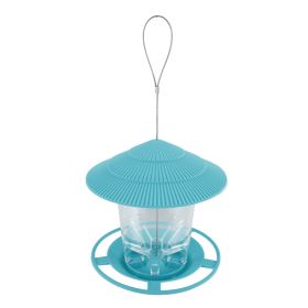 Outdoor Garden Hanging Metal Bird Feeder (Color: Green)