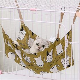 Pet Summer Cotton Hemp Cat Hammock Breathable Cage Cat Swing Hanging Nest Multi-color Printed Hammock Pet Supplies (Option: Bowtie Cat)