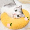 Cat Pillow, Small Pillow for Cat, Cat Blankets for Indoor, Pet Toy, Small Banana Donut Bed for Pets, Little Pillow for Cats No Heating Pad, Real Littl