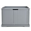 Cat Litter Box Enclosure with Double Doors for Large Cat and Kitty