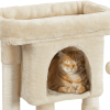 2-Level Cat Tree Kitten Condo House with Plush Perch