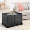 Cat Litter Box Enclosure with Double Doors for Large Cat and Kitty