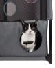 Pet Life Kitty-Square Obstacle Soft Folding Sturdy Play-Active Travel Collapsible Travel Pet Cat House Furniture