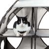 Pet Life Kitty-Play Obstacle Travel Collapsible Soft Folding Pet Cat House