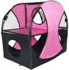 Pet Life Kitty-Play Obstacle Travel Collapsible Soft Folding Pet Cat House