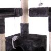 Multi-Level Cat Tree Tower House with Play Tunnel and Dangling Interactive Toy