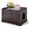 Cat Litter Box Enclosure with Double Doors for Large Cat and Kitty