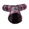 Pet Life 3-Way Kitting-Go-Seek Interactive Collapsible Passage Kitty Cat Tunnel