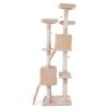 Multi-Level Cat Tree Tower House with Play Tunnel and Dangling Interactive Toy