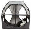 Pet Life Kitty-Play Obstacle Travel Collapsible Soft Folding Pet Cat House