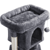 2-Level Cat Tree Kitten Condo House with Plush Perch