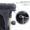 2-Level Cat Tree Kitten Condo House with Plush Perch