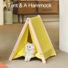 Mewoofun Pet Portable Folding Tent Cat Hammock House Easy Assembly for Dog Cat