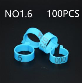 100 PCS The Chicken Foot Ring (Option: 1.6Blue 100PCS)